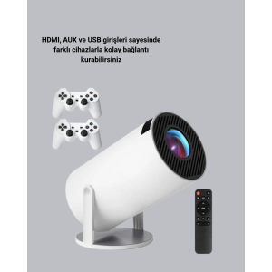 4K Smart Projector with Wi-Fi 6 and Bluetooth 5.0 Support
