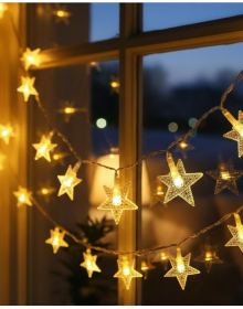 Daylight White Star Light Chain 5 Meters Energy Saving Decor