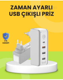 Time Adjusted USB Charging Adapter with Fast Charging Support