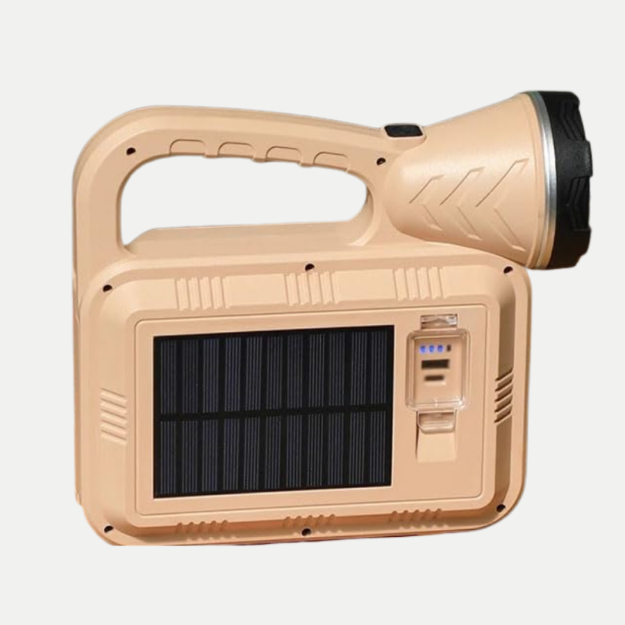 Solar Flame Light Portable Flashlight and Camping Lamp with COB Technology