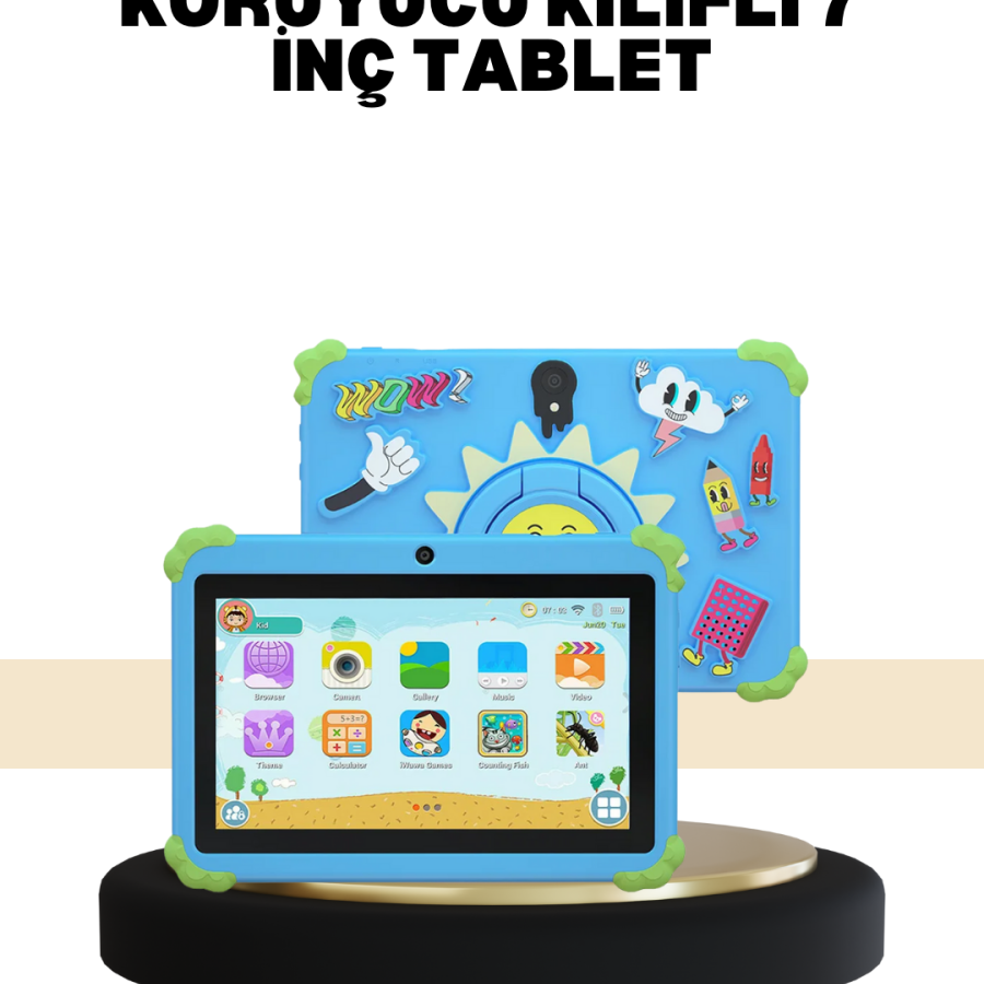 Multi-Purpose 7 Inch Tablet Ideal for Video Gaming and Education Multi-Purpose 7 Inch Tablet Ideal for Video Gaming and Education