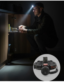 USB Type C Rechargeable Sensor Head Lamp Long Life Battery