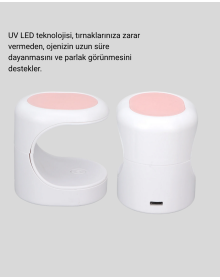 Mini Nail Polish Dryer 16W LED UV Quick Drying Portable Compact