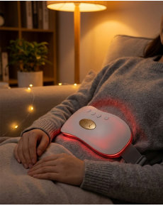 Rechargeable Infrared Heat Therapy Vibrating Waist and Uterus Support Belt USB 45-50 Degree Adjustable
