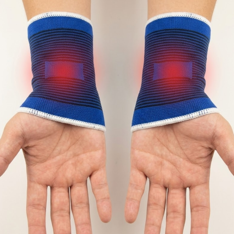 Universal Size Double Wrist Band For Sports and Daily Use