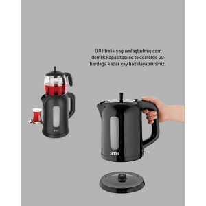 Sinbo Electric Tea Machine 1.7 L Kettle and Glass Teapot Safe to Use