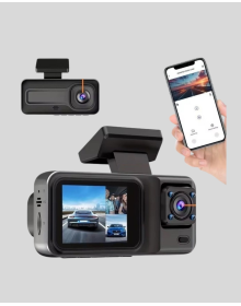 Full HD Triple Vehicle Camera 1080P DVR with Rear View Support and Parking Mode