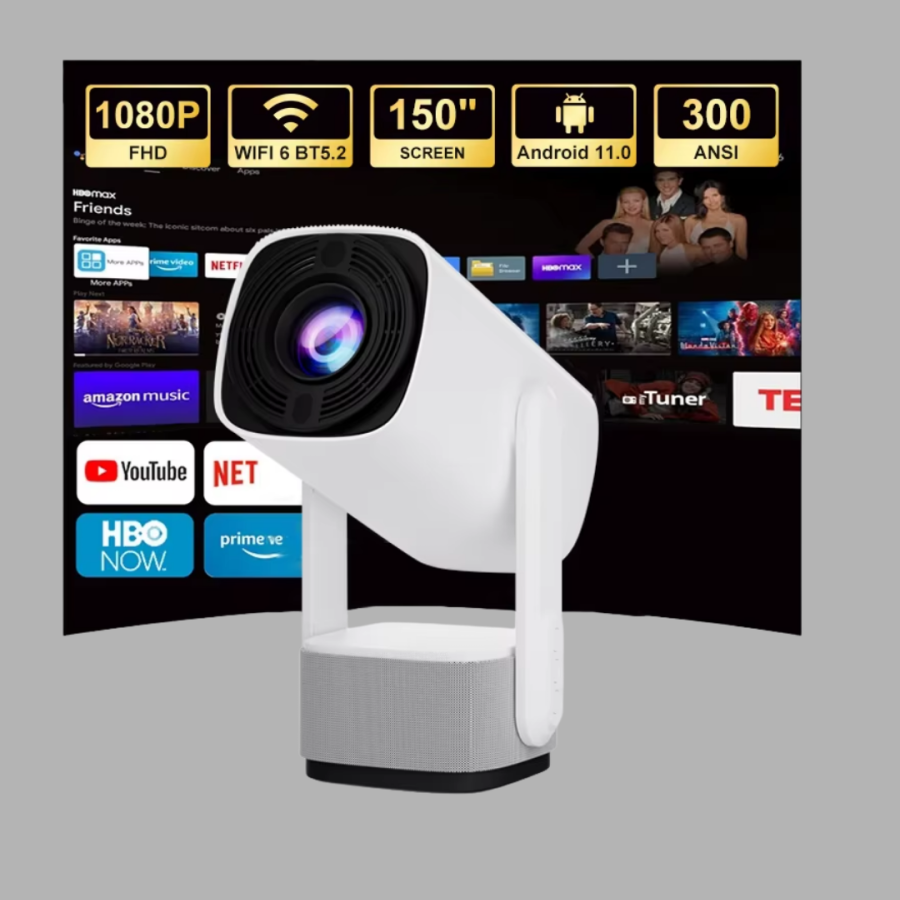 720p HD Projector – Long-Lasting Bulb, Vivid Colors and Home Cinema Enjoyment