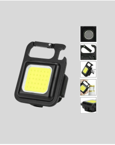 USB Rechargeable 800 Lumen LED Flashlight – Mini Size, 3 Light Modes, Keychain Type Flashlight