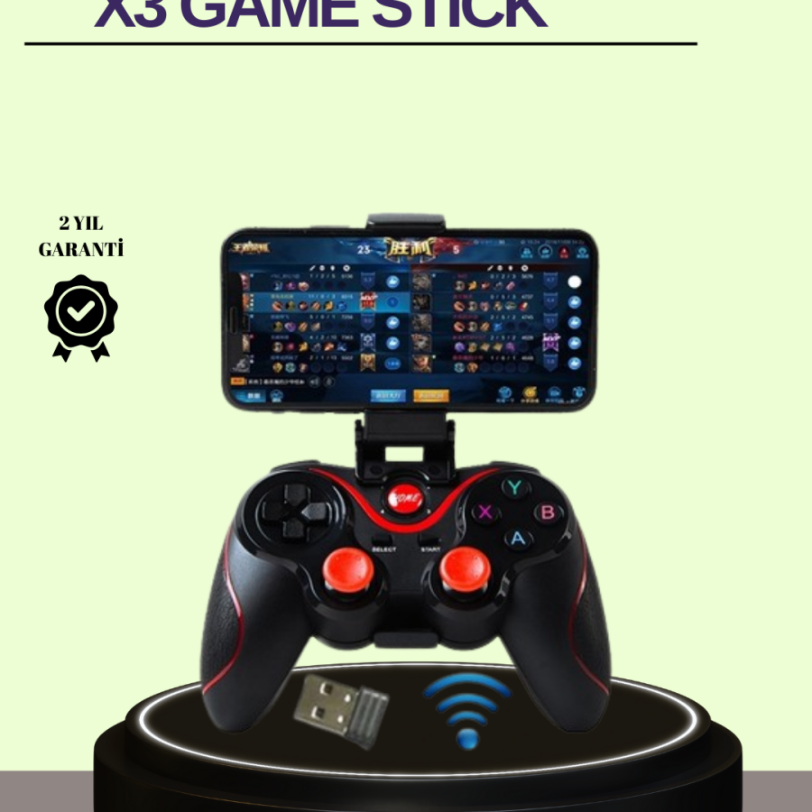 Dual Analog Joystick and 14 Keys Bluetooth Game Controller