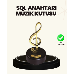 Music Box with Rotating Left Key Figured Stylish Gift Decoration
