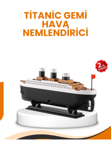Decorative Ship Design Air Humidifier Diffuser with 7 Colors Ambient Light