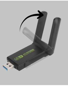 1200 Mbps Dual Band WiFi Adapter – 5.8G & 2.4G Dual Antennas