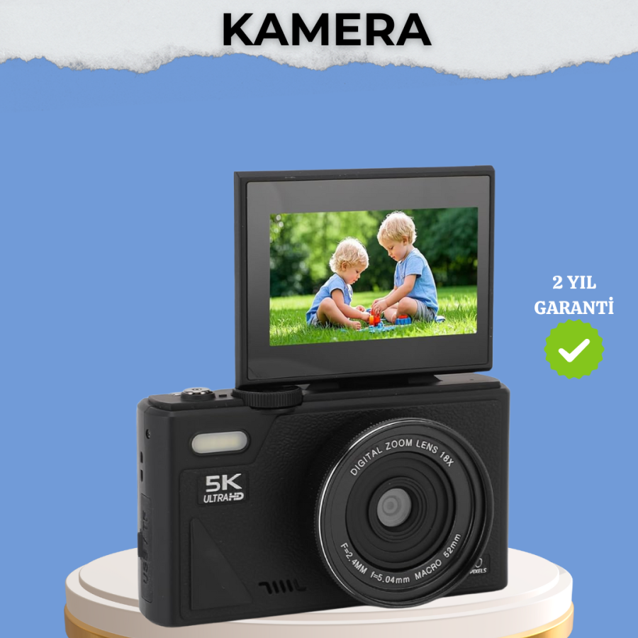 Portable Digital Camera 5K 75MP 18x Zoom Autofocus with Stabilization Portable Digital Camera 5K 75MP 18x Zoom Autofocus with Stabilization