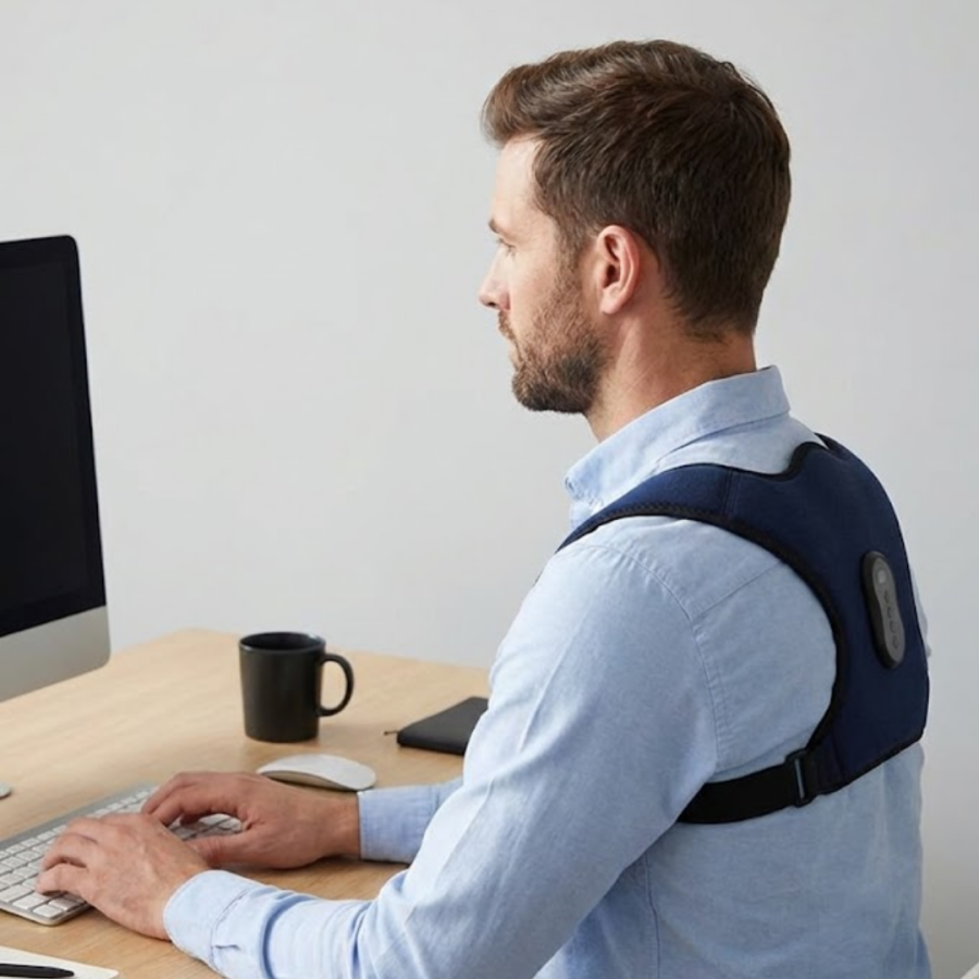 Heated and Vibrating Orthopedic Back Support Belt