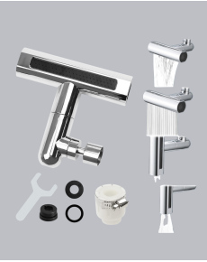 ABS Brass Alloy Faucet Head 4 Modes 360° Rotatable and Economical