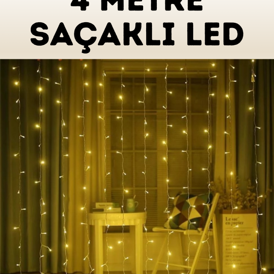 4 Meters Waterfall Curtain Led Light Outdoor Indoor Compatible 4 Meters Waterfall Curtain Led Light Outdoor Indoor Compatible
