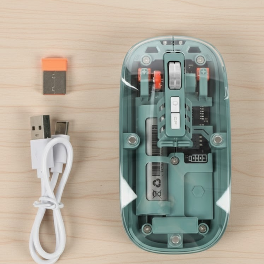 Transparent Design Bluetooth Wireless Mouse Battery Operated Transparent Design Bluetooth Wireless Mouse Battery Operated
