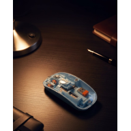 800 1600 DPI Adjustable Blue Wireless Mouse with Battery