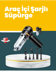 Compact and Ergonomic Hand Vacuum Cleaner for Deep Cleaning in the Vehicle Interior