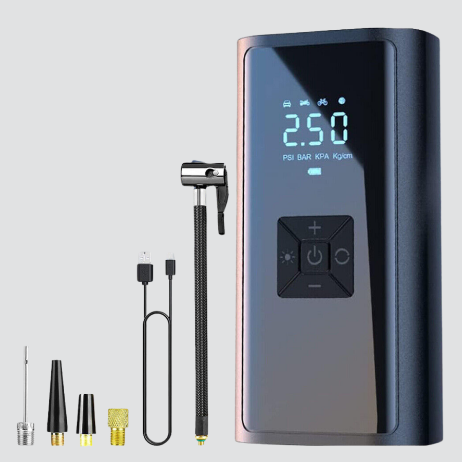 Wireless Digital Tire Inflator Pump 80W with LED Light Wireless Digital Tire Inflator Pump 80W with LED Light