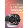 Bluetooth Headset with ANC and Amoled Screen Smartwatch Sleep and Health Tracking Pulse Meter