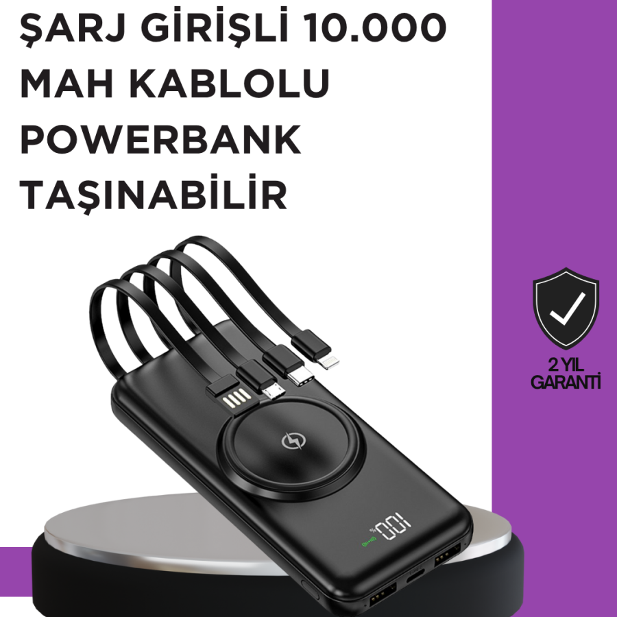 Wired and Wireless Charging with Multi-Device Compatibility – Practical Powerbank
