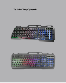Illuminated Keyboard Mouse and Bluetooth Headset Set Turkish Q USB Illuminated Keyboard Mouse and Bluetooth Headset Set Turkish Q USB