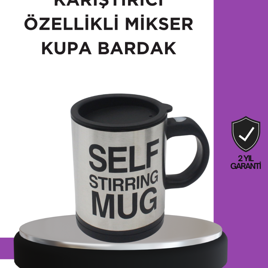 Thermos Mug with Quick Mixing Feature for Powder Drinks