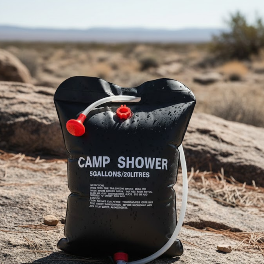 Portable Camping Shower Solar Heated 20 Liter Water Capacity Hygiene Solution