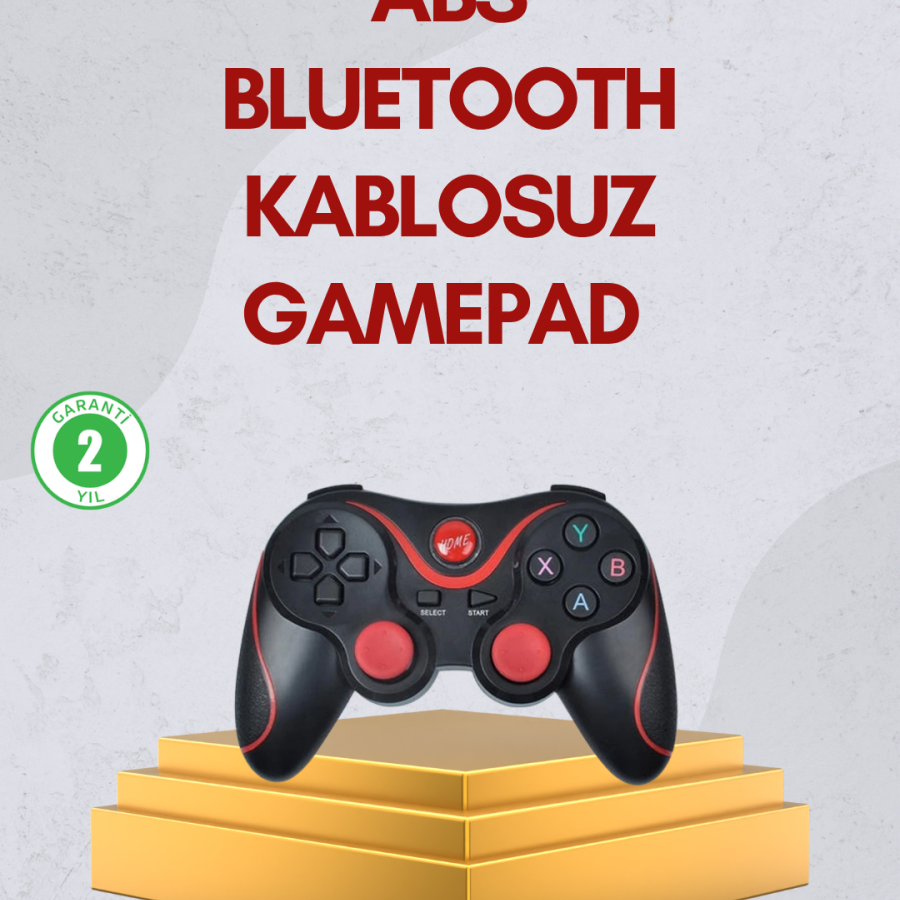 Ergonomically Designed Wireless Bluetooth Gamepad Vibrating
