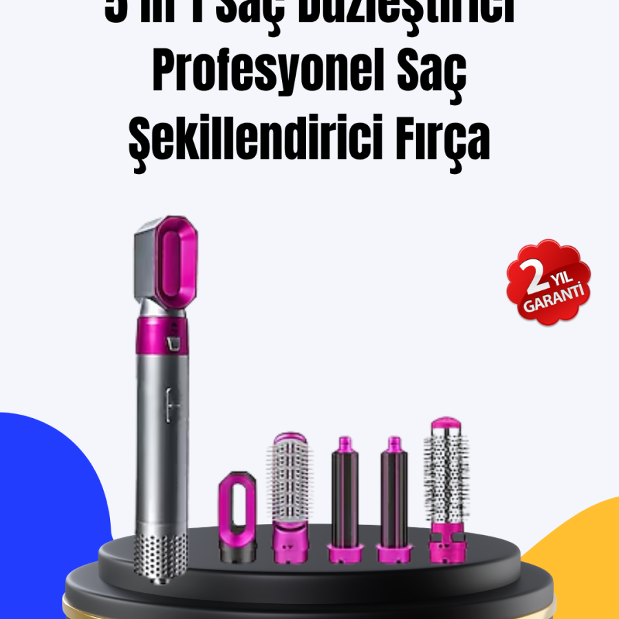 5 Piece Hair Styling Set Straightening Waves and Curls