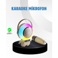 Astronaut Mini Bluetooth Speaker and Karaoke Microphone with Colorful Lights