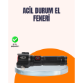 Multifunctional Emergency Flashlight with Side Light Hammer