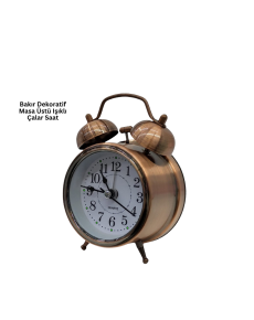 Bronze Metal Table Clock
