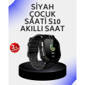 S10 Smart Children s Watch Black Design Pedometer and Alarm Function