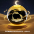Dolphin Themed Crystal Ball USB Lighted Night Lamp with Wooden Base