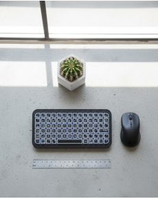 RGB Illuminated Wireless Mini Keyboard 10 mm Thin Body
