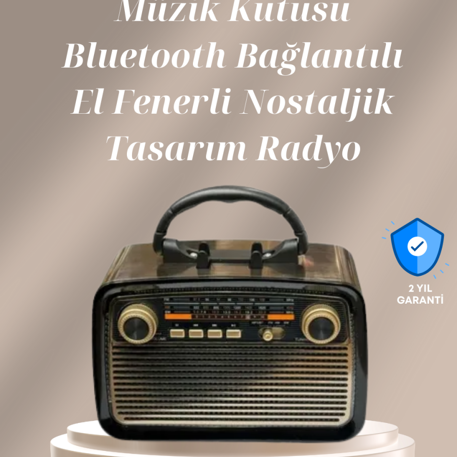 Portable Speaker with Bluetooth Connection – FM/AM Radio Feature, Rechargeable Battery, 1 kg