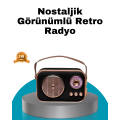 Retro Style Wireless Radio – Bluetooth, USB and TF Card Input