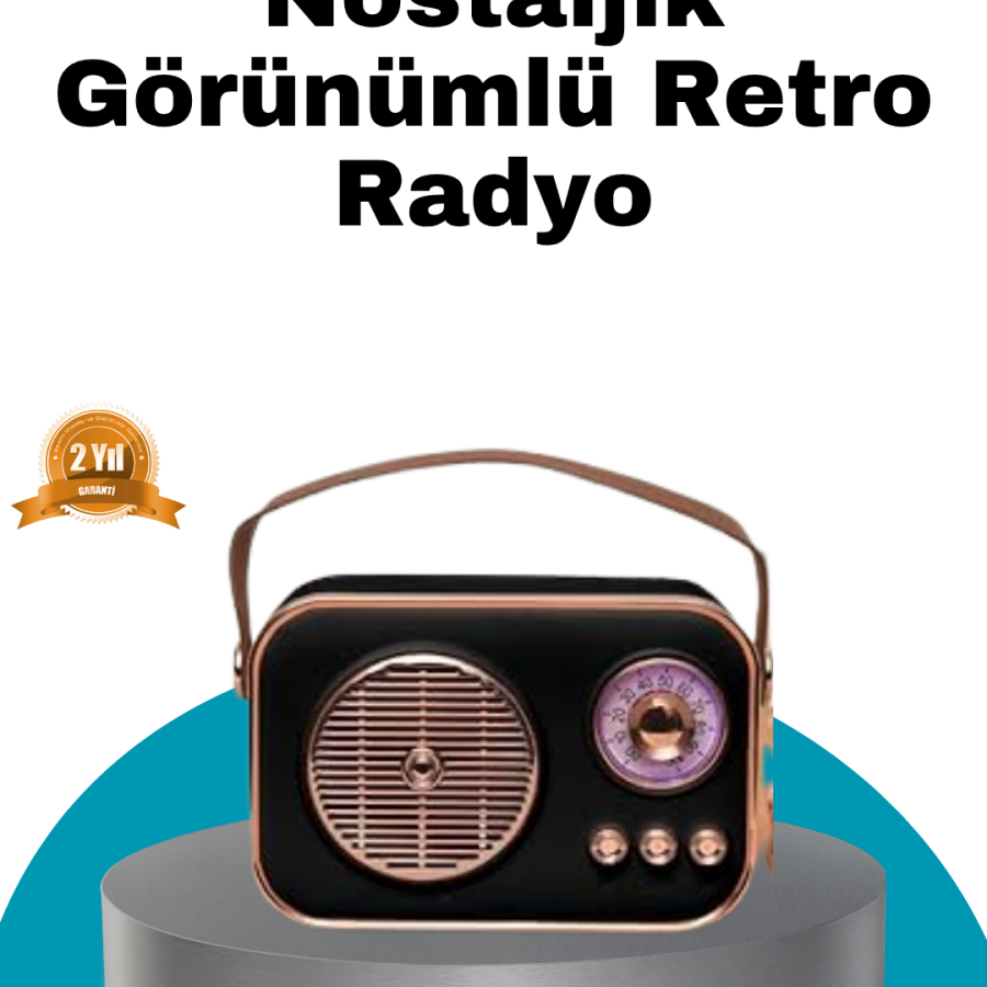 Retro Style Wireless Radio – Bluetooth, USB and TF Card Input