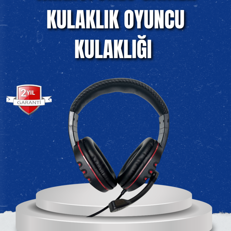 Computer Headset – Soft Pad, Durable Cord Cable