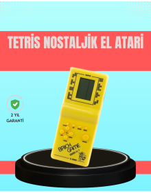 Retro Tetris Handheld Arcade – Battery Operated Portable Mini Game Console