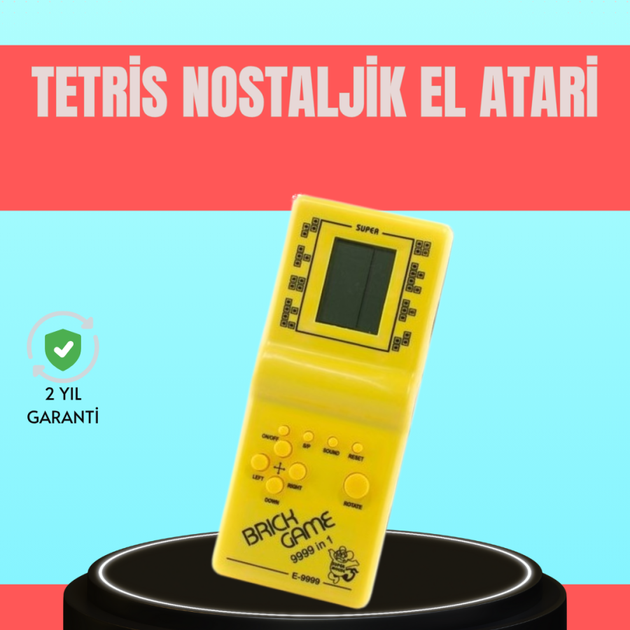 Retro Tetris Handheld Arcade – Battery Operated Portable Mini Game Console Retro Tetris Handheld Arcade – Battery Operated Portable Mini Game Console