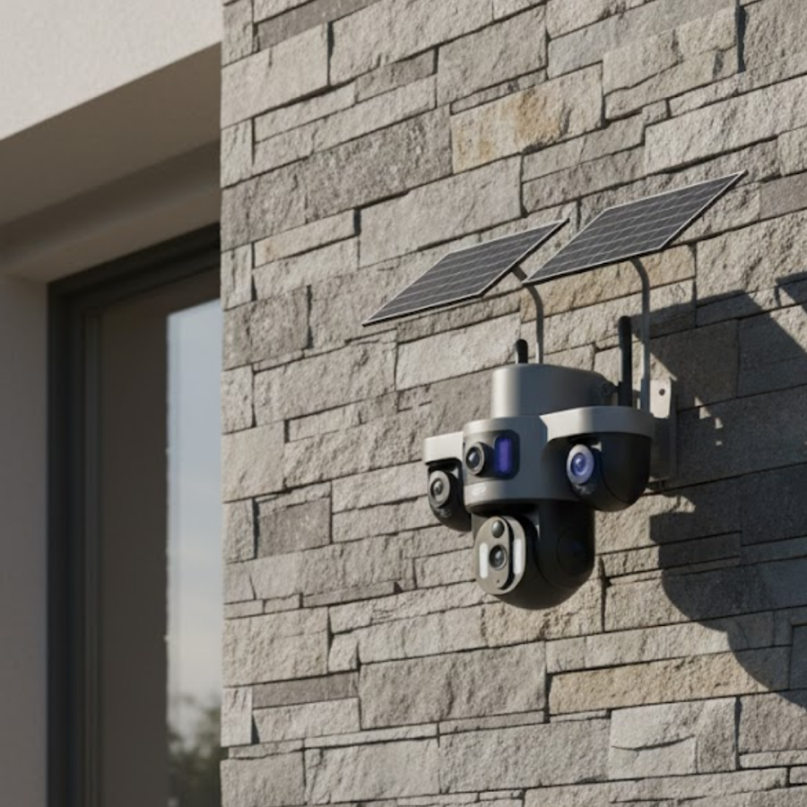 Wireless Solar IP Security Camera with 12000mAh Battery and Motion Detection Wireless Solar IP Security Camera with 12000mAh Battery and Motion Detection