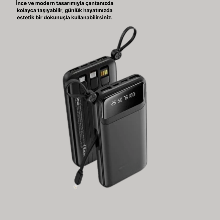 20.000 mAh 4 Output Fast Charging Powerbank with LED Indicator 20.000 mAh 4 Output Fast Charging Powerbank with LED Indicator