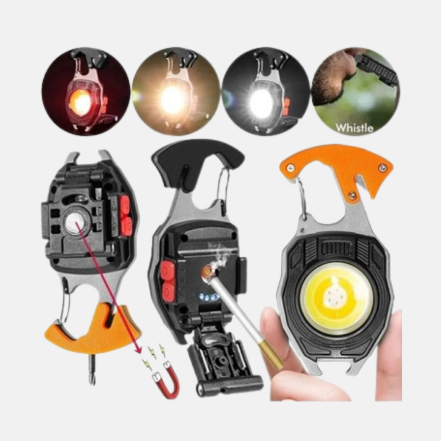 Rechargeable Multi-Purpose Mini Flashlight – Compact and Lightweight Design with Safety Whistle