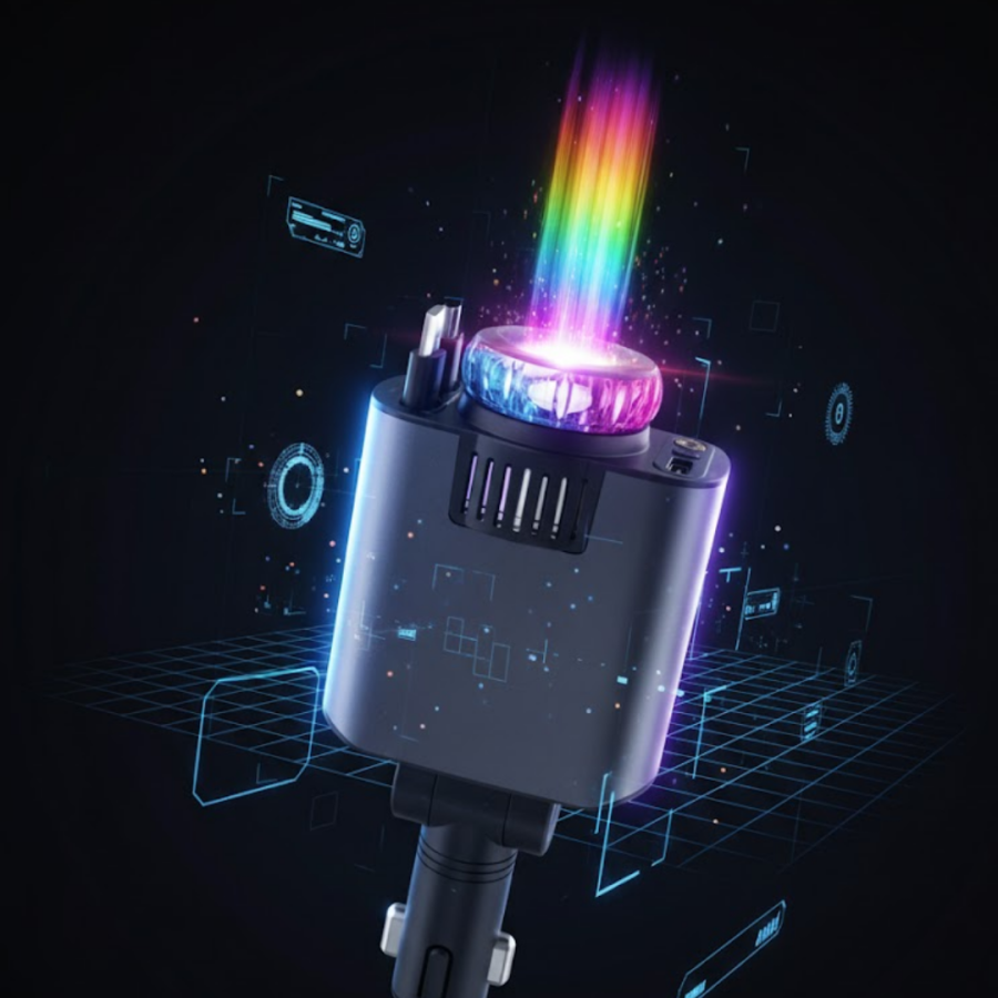 Car Charger Star Ceiling Light Air Humidifier Aroma Device