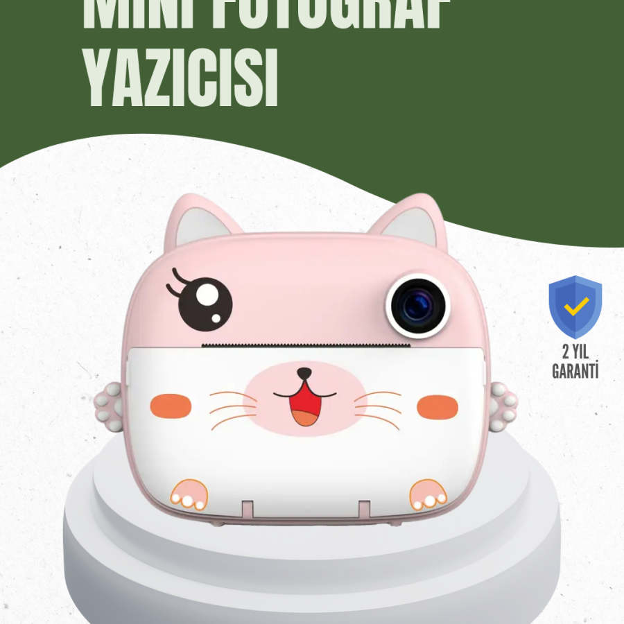 64GB TF Card Supported Multi-Language Instant Print Camera