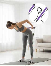 Pilates Bar Resistance Machine Posture Improver and Muscle Strengthener